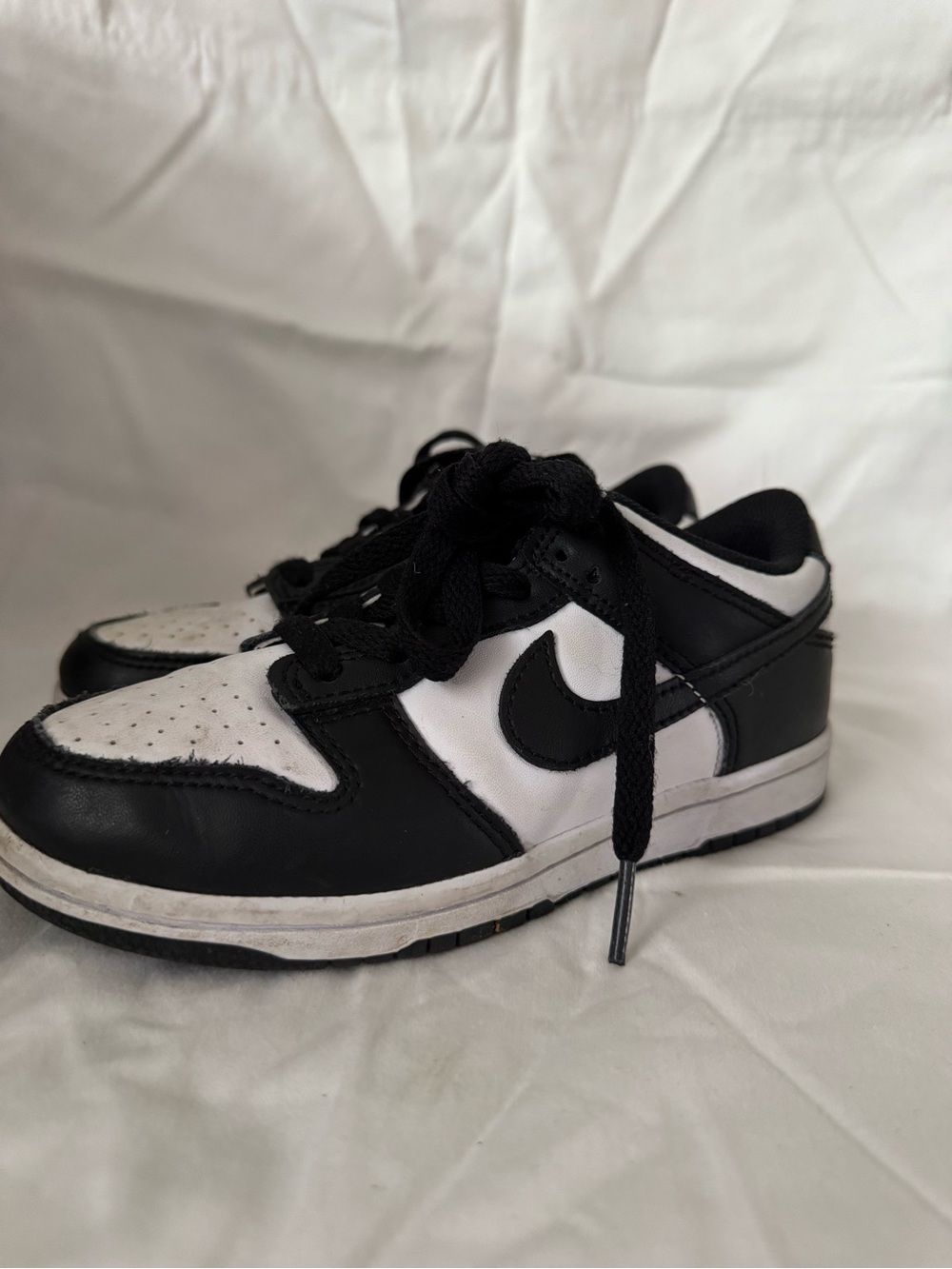 Nike Kids Black and White Low-Top Sneakers